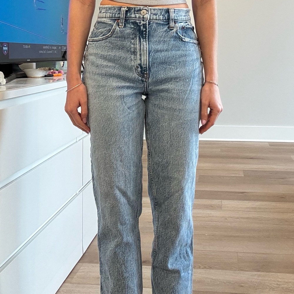 Abercrombie & Fitch Acid acidwash baggy straight jeans